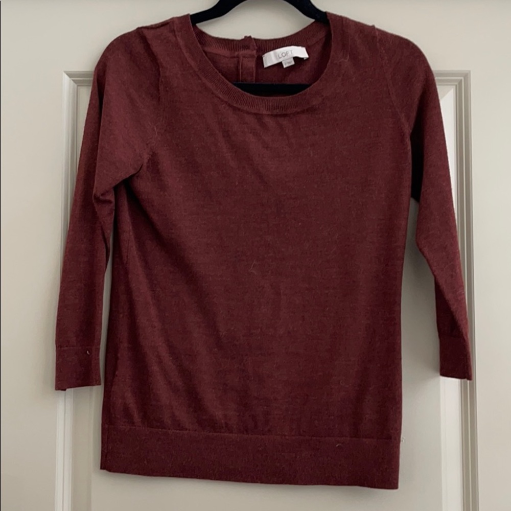 Burgundy Sweater